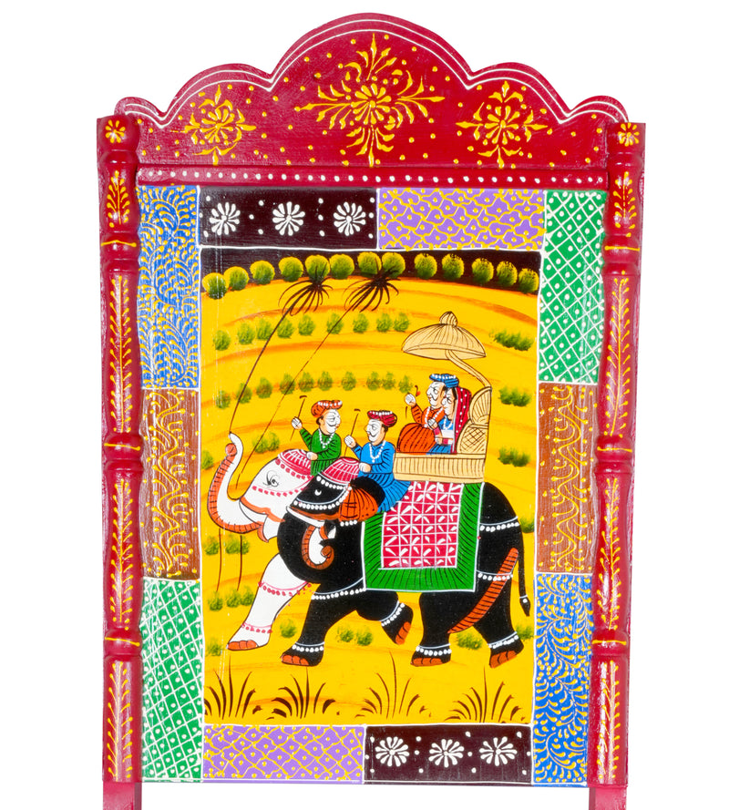 Handcrafted Brown Wooden Chair – Rustic Elegance