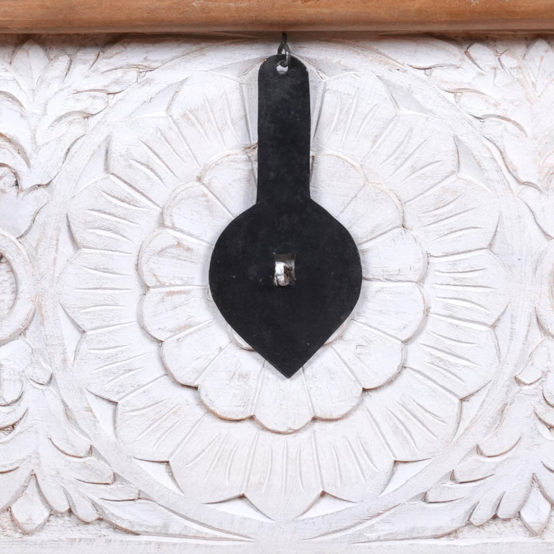 Nargis Trunk - Ivory Floral Carved Wooden Trunk - Classic Storage Chest