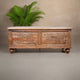 Rajputana Chest - Antique Rajasthani  Carved Wooden Trunk