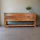 Tejas Console - Hand-Carved Wooden Console Table with Storage Drawers