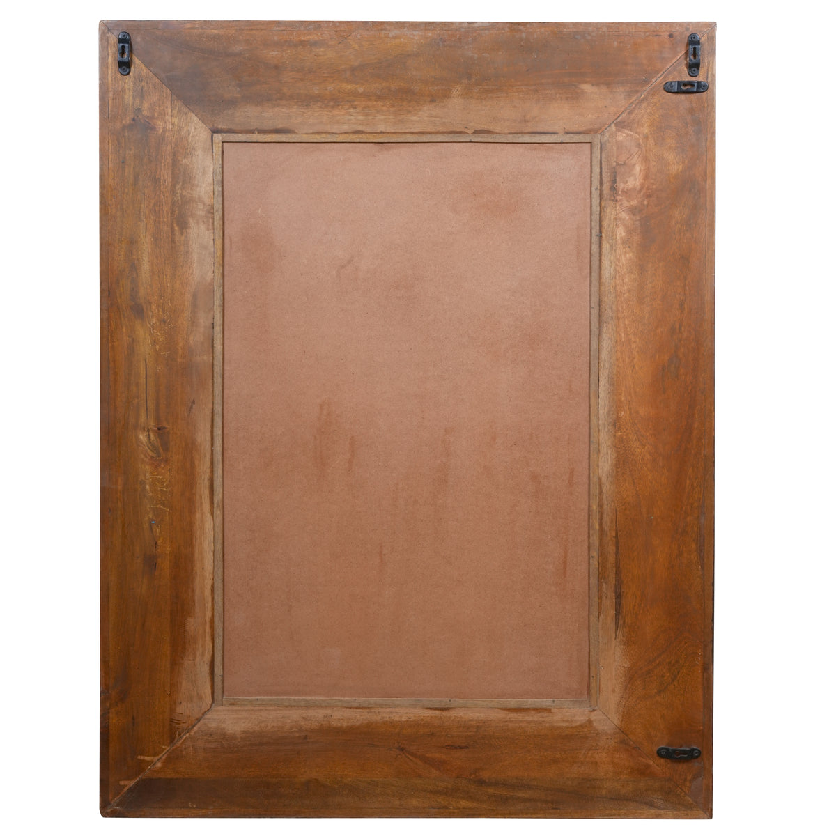 Neel Rang Mirror - Hand-Carved Wooden Mirror Frame in Distressed Blue