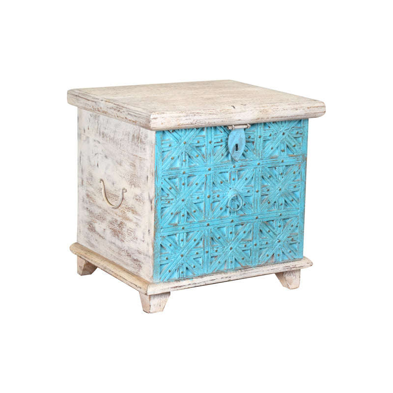 Netravali Box - Antique Blue Storage Chest