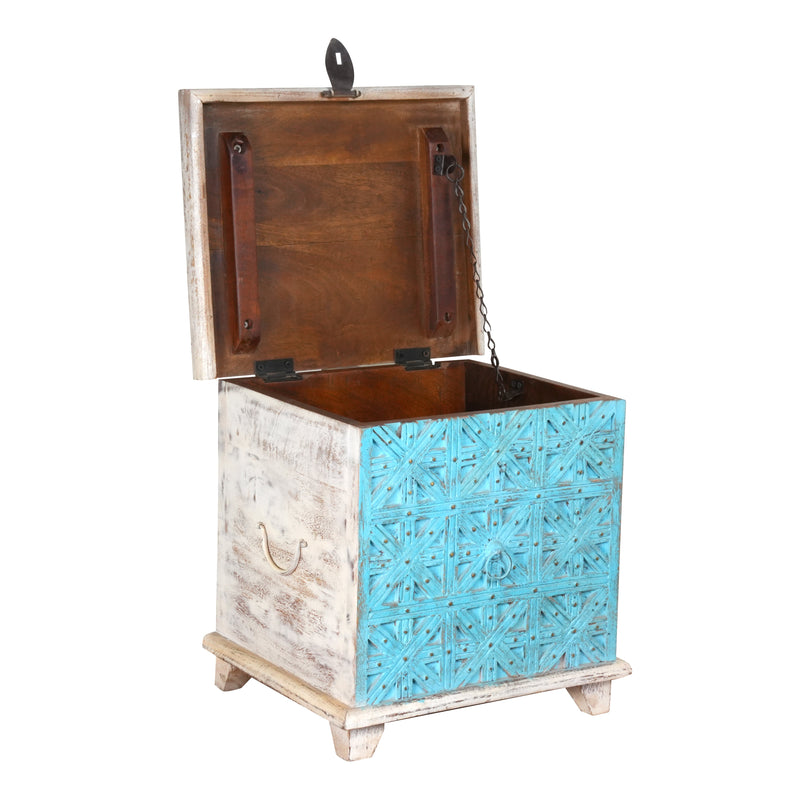 Netravali Box - Antique Blue Storage Chest
