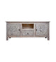 Nivriti Cabinet - Hand-Carved Wooden Storage Cabinet with Open Display Niche