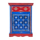 The Marwari Nightstand - Vibrant Hand-Painted Wooden Bedside Cabinet with Drawer