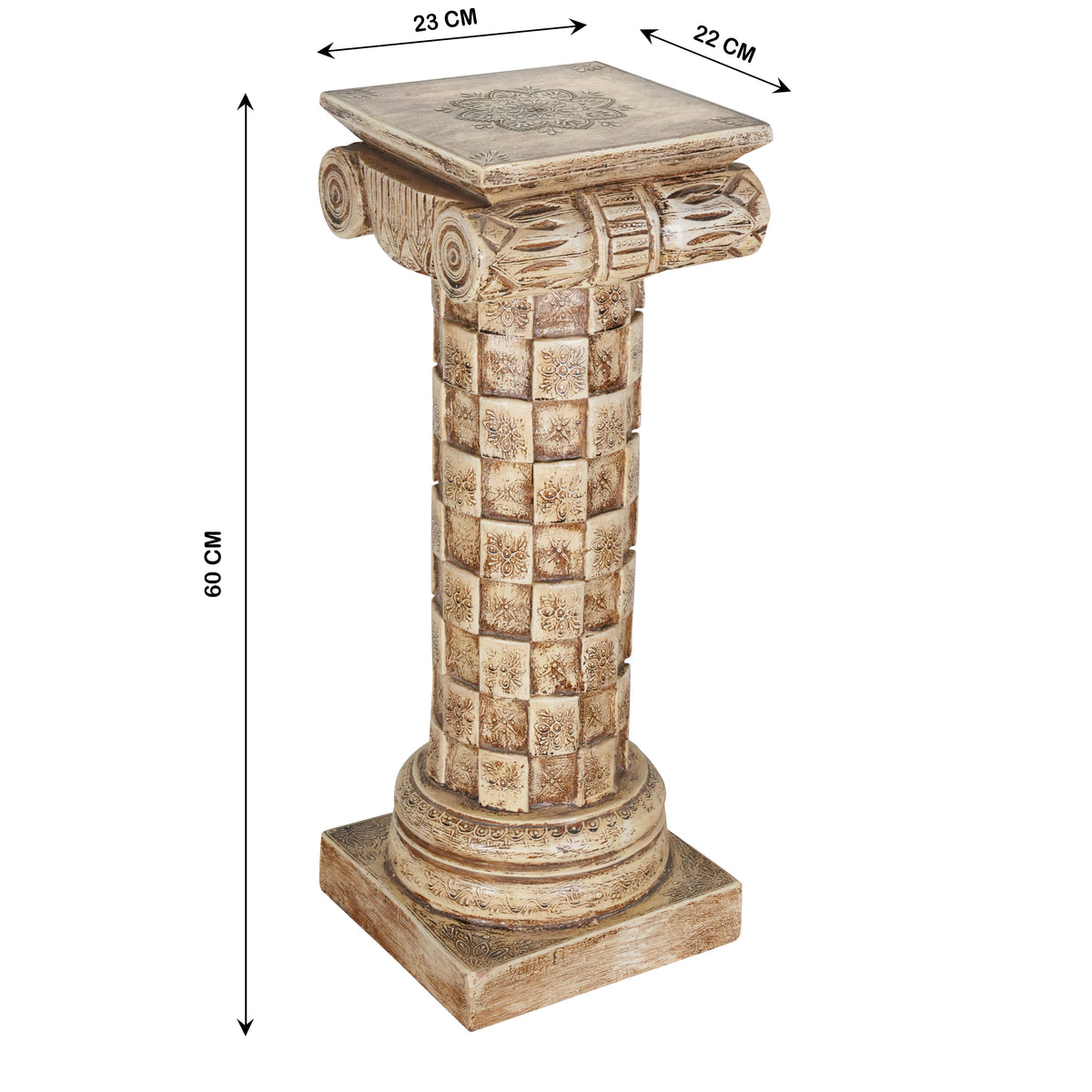 Handcrafted Wooden Pillar – A Statement of Heritage
