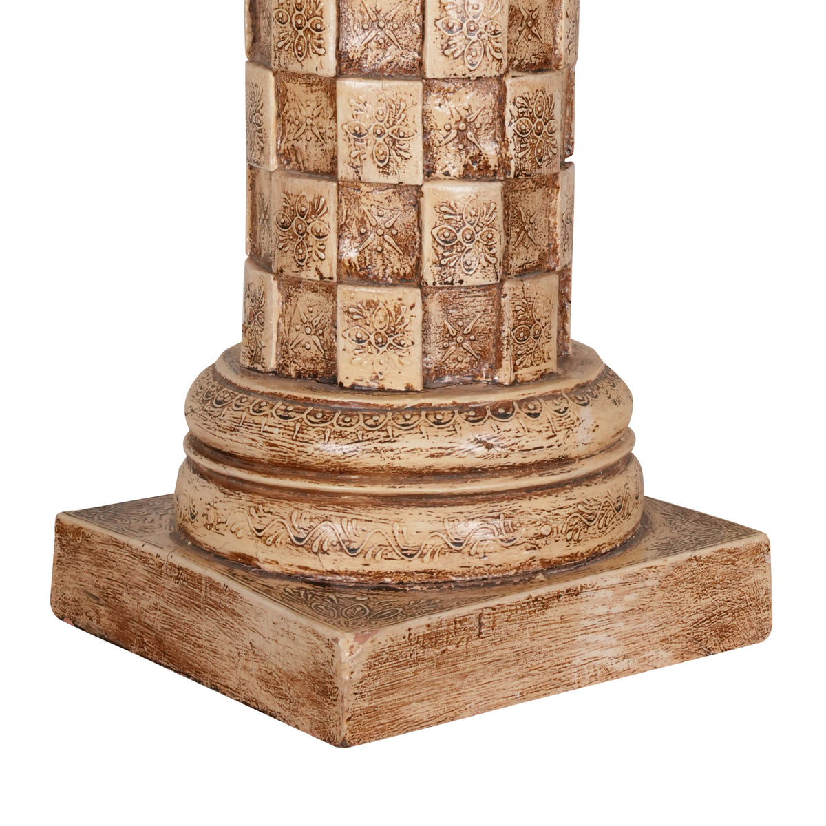 Handcrafted Wooden Pillar – A Statement of Heritage