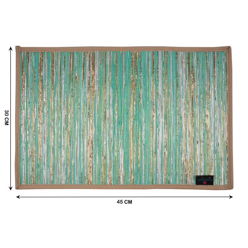 reCharkha: Set of 2 Handcrafted Table Mats from Upcycled Plastic