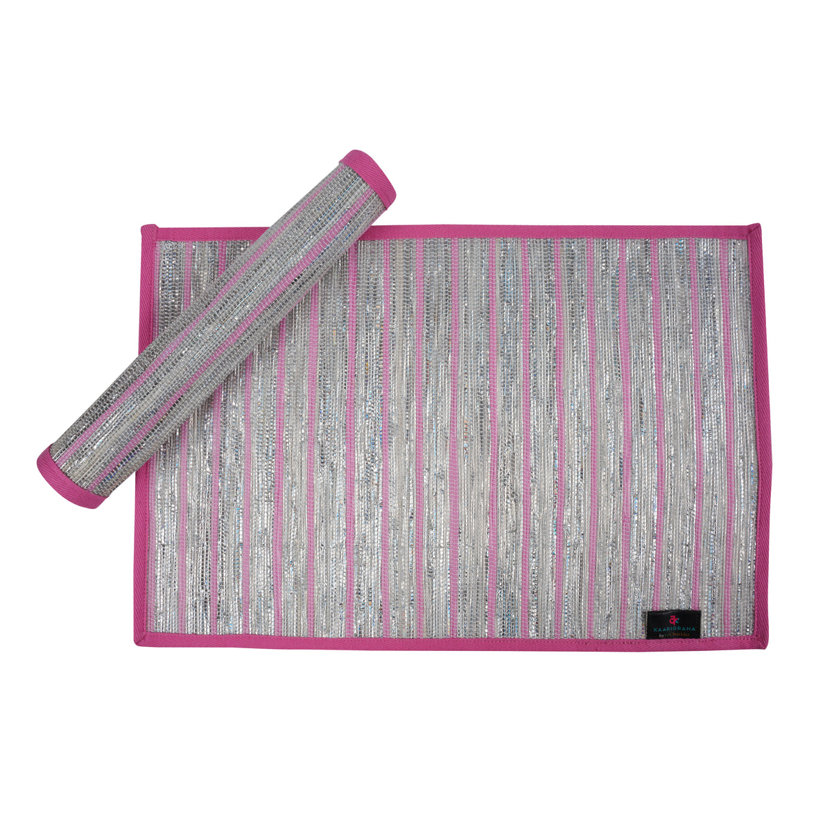 reCharkha: Set of 2 Handcrafted Table Mats from Upcycled Plastic