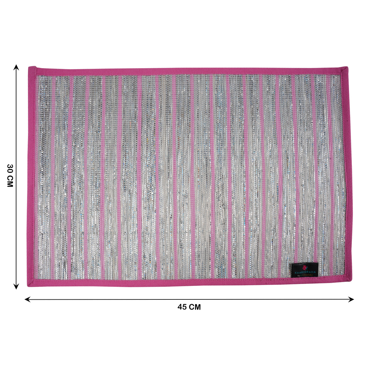reCharkha: Set of 2 Handcrafted Table Mats from Upcycled Plastic