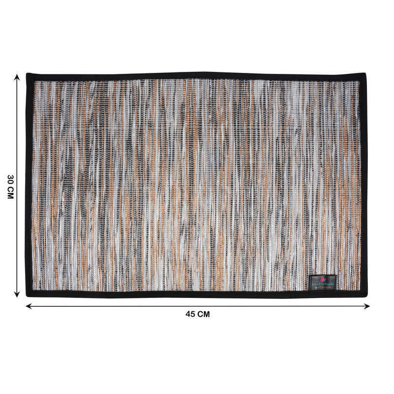 reCharkha: Set of 2 Handcrafted Table Mats from Upcycled Plastic