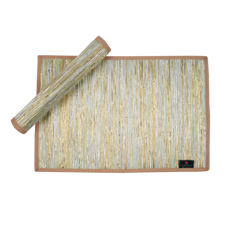 reCharkha: Set of 2 Handcrafted Table Mats from Upcycled Plastic