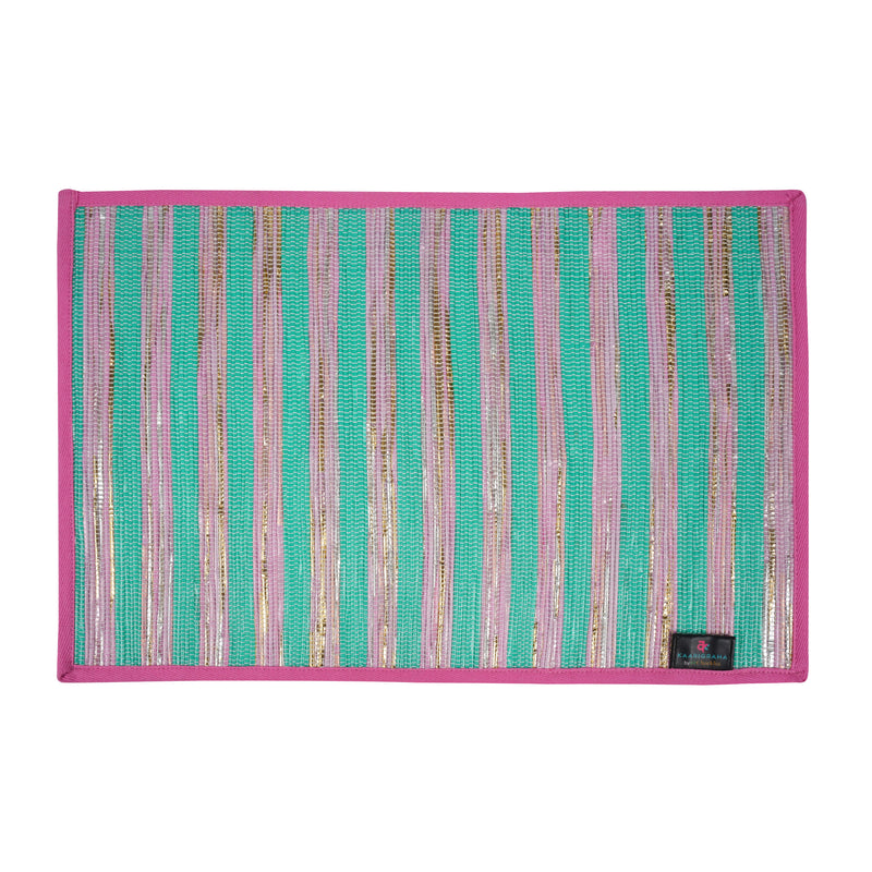 reCharkha: Set of 2 Handcrafted Table Mats from Upcycled Plastic