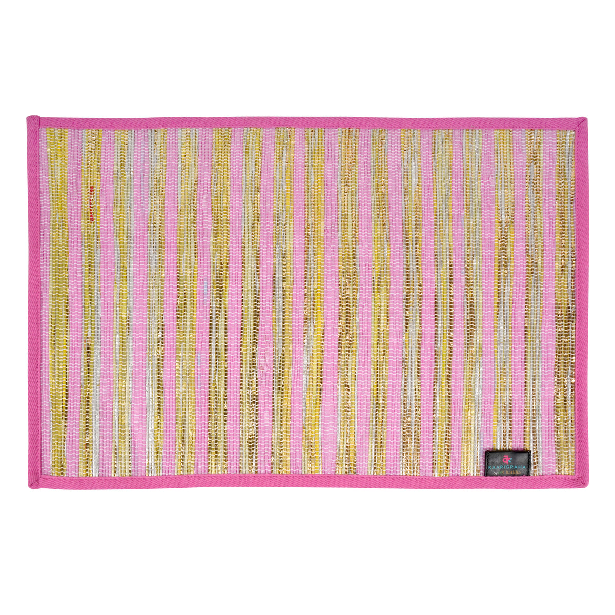 reCharkha: Set of 2 Handcrafted Table Mats from Upcycled Plastic