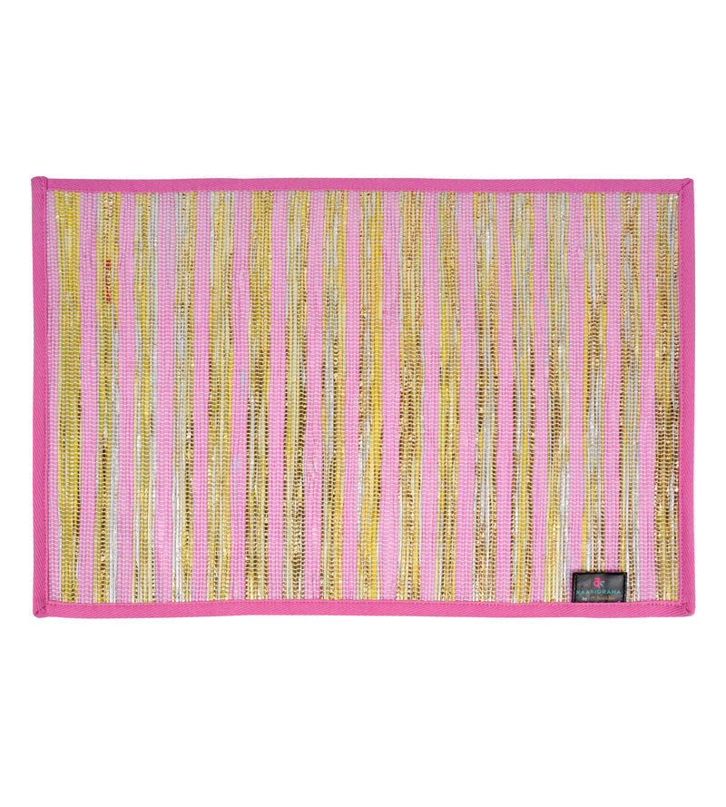 reCharkha: Set of 2 Handcrafted Table Mats from Upcycled Plastic