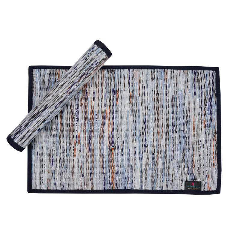 reCharkha: Set of 2 Handcrafted Table Mats from Upcycled Plastic