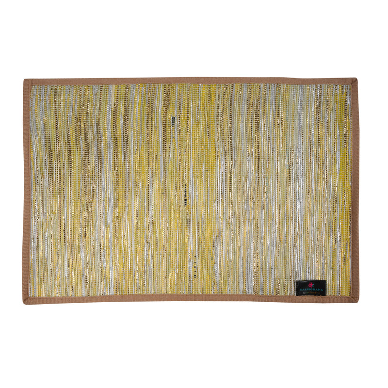 reCharkha: Set of 2 Handcrafted Table Mats from Upcycled Plastic