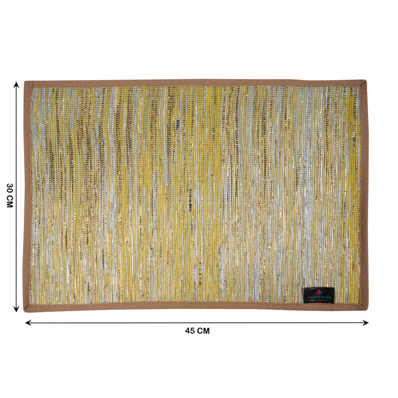 reCharkha: Set of 2 Handcrafted Table Mats from Upcycled Plastic