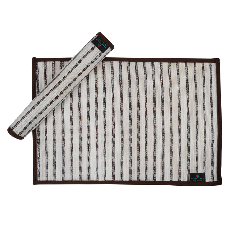 reCharkha: Set of 2 Handcrafted Table Mats from Upcycled Plastic