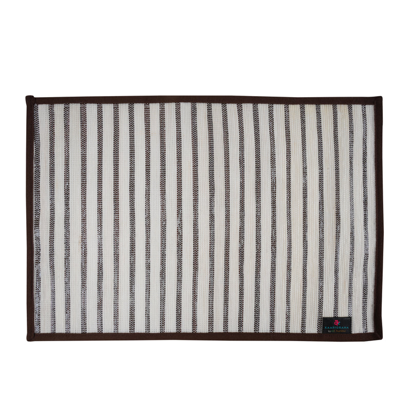 reCharkha: Set of 2 Handcrafted Table Mats from Upcycled Plastic