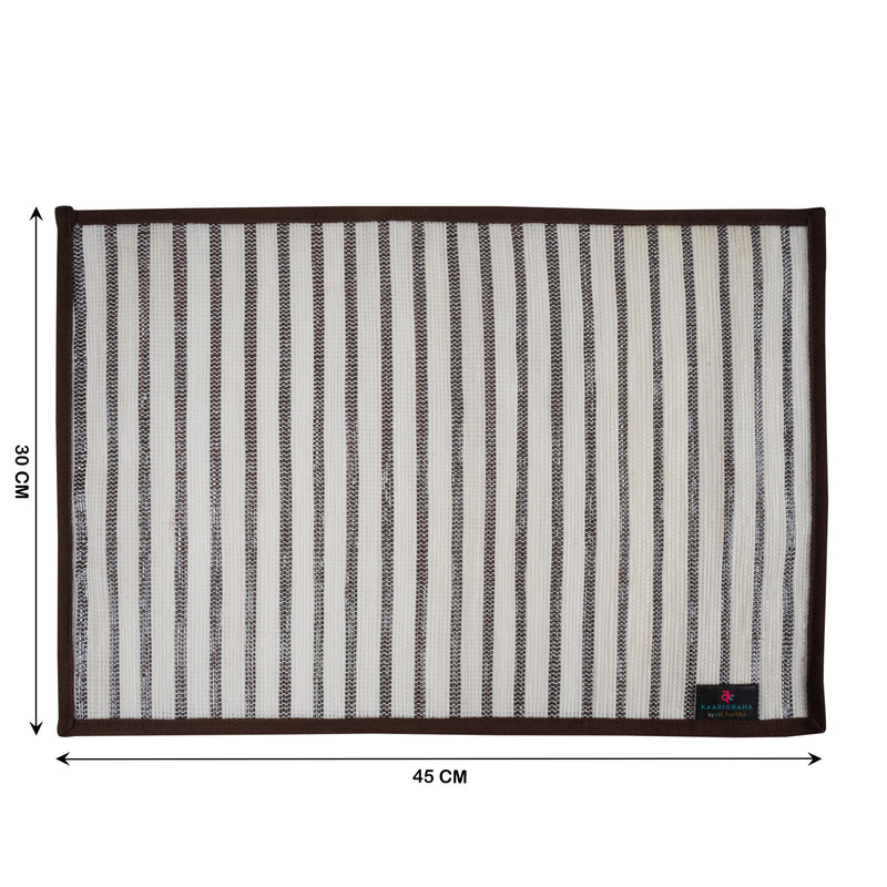 reCharkha: Set of 2 Handcrafted Table Mats from Upcycled Plastic