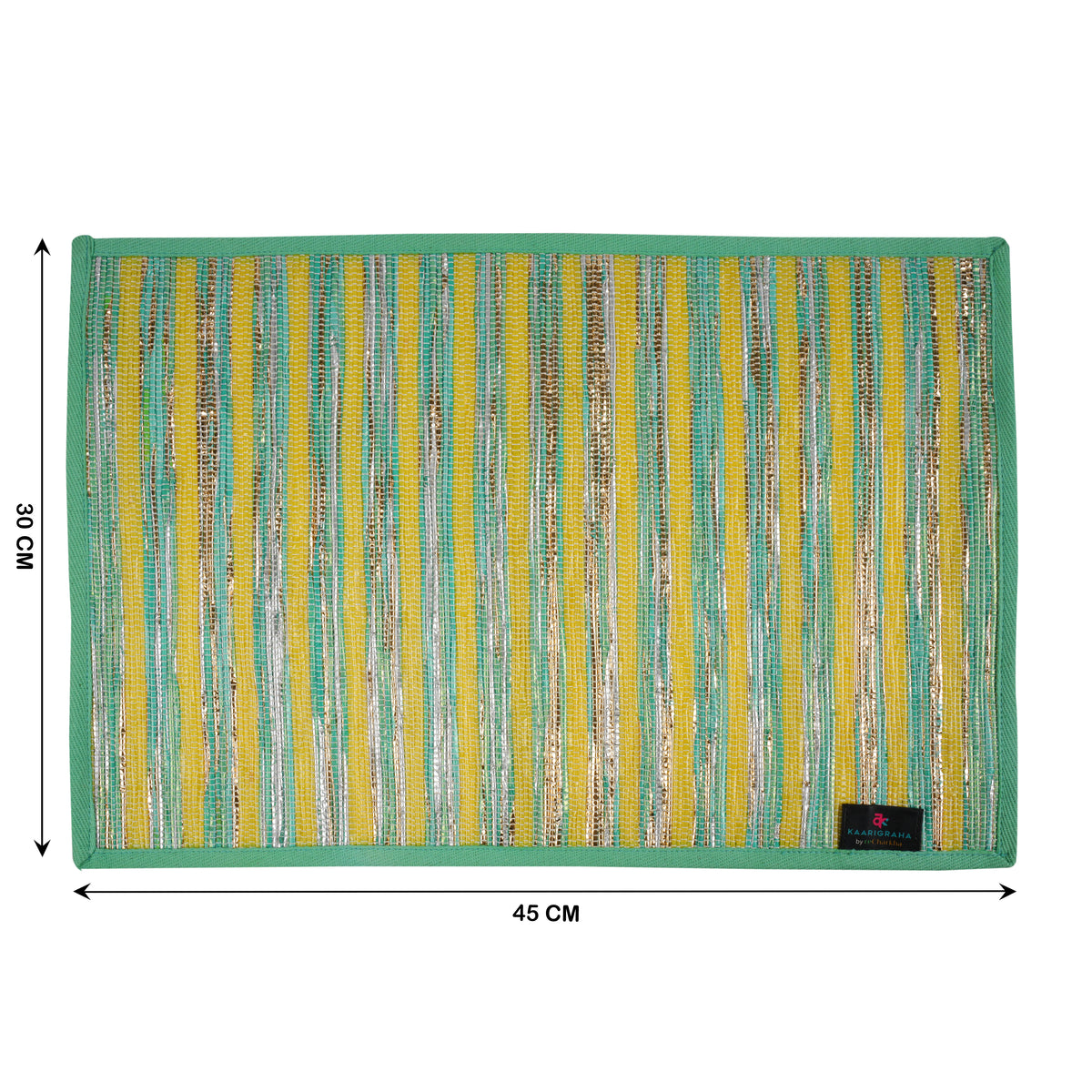 reCharkha: Set of 2 Handcrafted Table Mats from Upcycled Plastic
