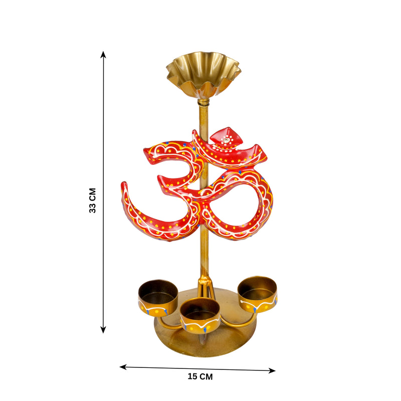 Handcrafted Metal Om Candle Holders – Spiritual and Elegant Decor