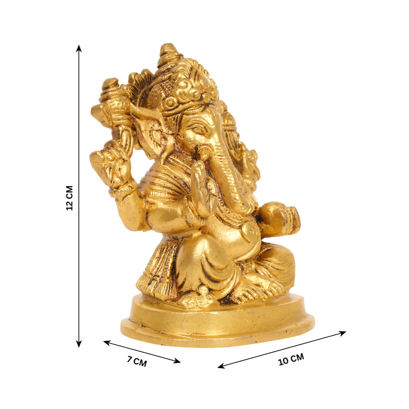 Divine Blessings: Bronze Lord Ganesha Idol