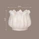 Hand-Carved White Marble Lotus Candle Holder | Symbol of Enlightenment
