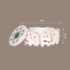 Marble Elephant with Royal Sapphire Floral Inlay Box