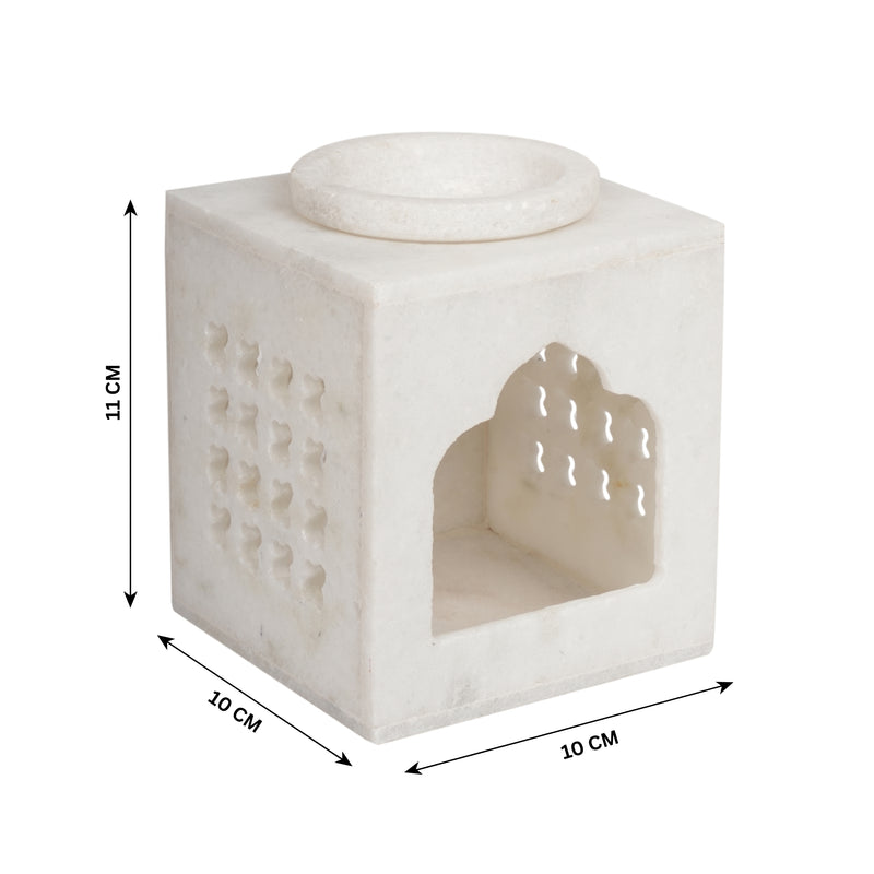 Marble Oil Diffuser with Elegant Carved Design
