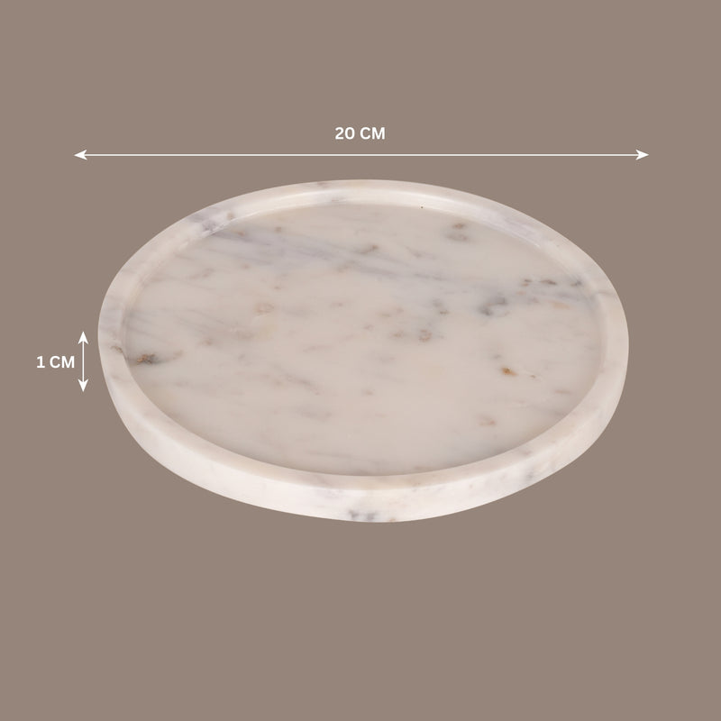 Classic Round Marble Tray